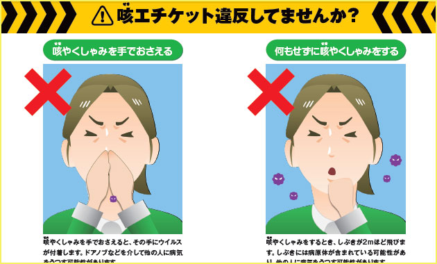 感染症対策に関して　（咳エチケット・手洗い・うがいの手順）｜南港病院